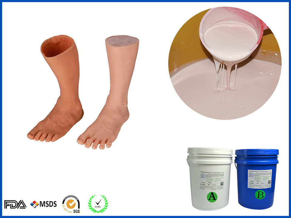 cao su silicone lỏng cho khuôn nhựa silicon có độ cứng thấp 10A silicone đúc mờ (4)